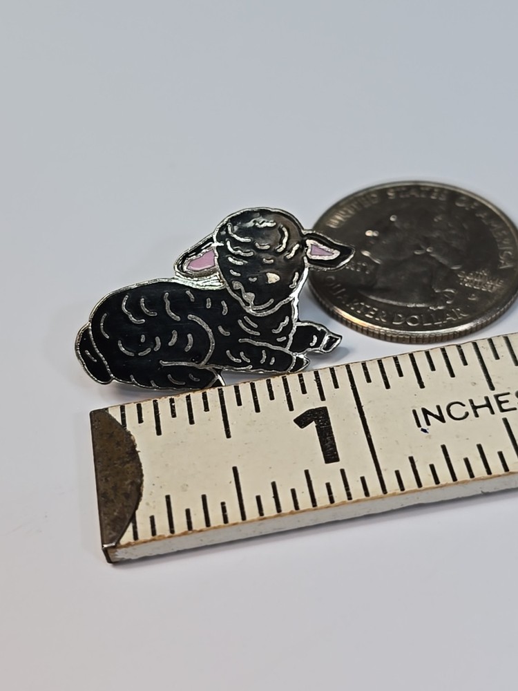 Black Sheep Lamb Lapel Pin