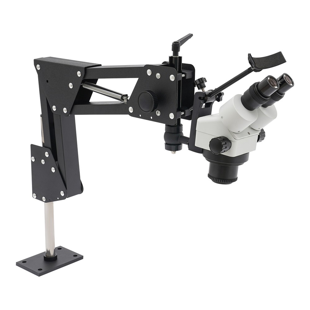 Jewelry Microscope Stand Mirror Micro Stand Multi-Directional Continuous Zoom US
