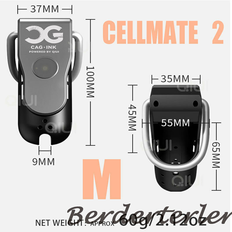 QIUI Bluetooth Male Chastity Device APP Remote Control Cage Ring Cellmate Lock