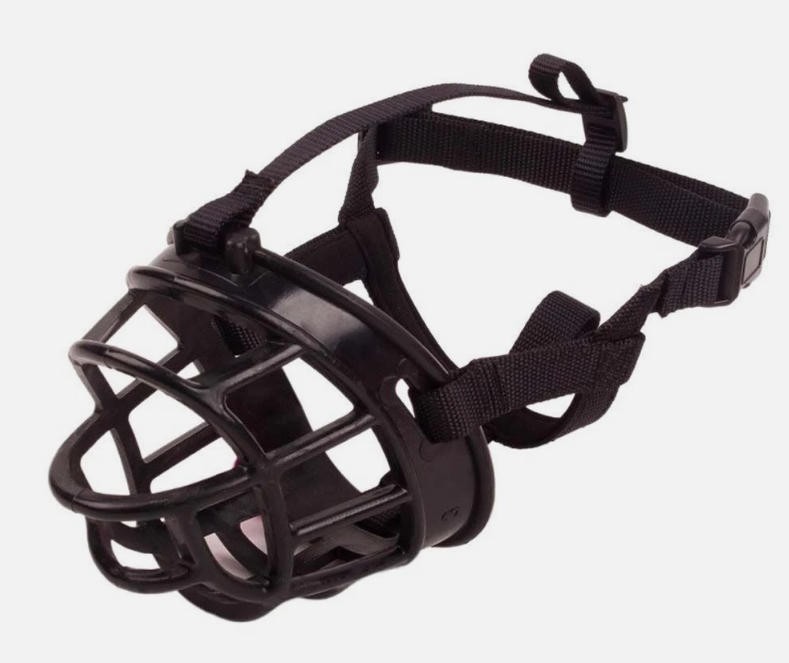 Strong Basket Adjustable Dog Muzzle Silicone Breathable Lightweight & Durable