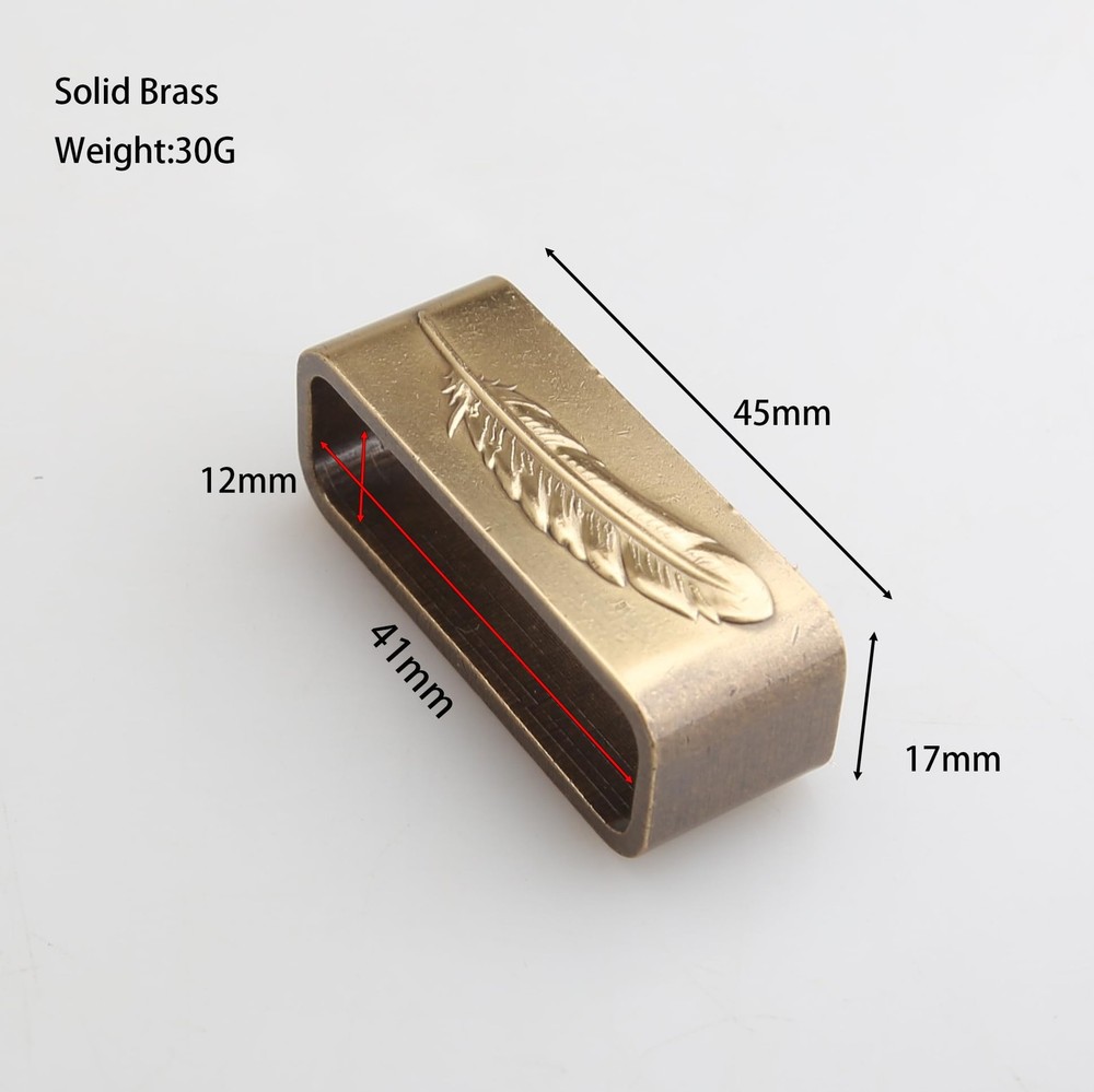 Solid Brass Belt Loop-1.640mm for 1.538mm Belt