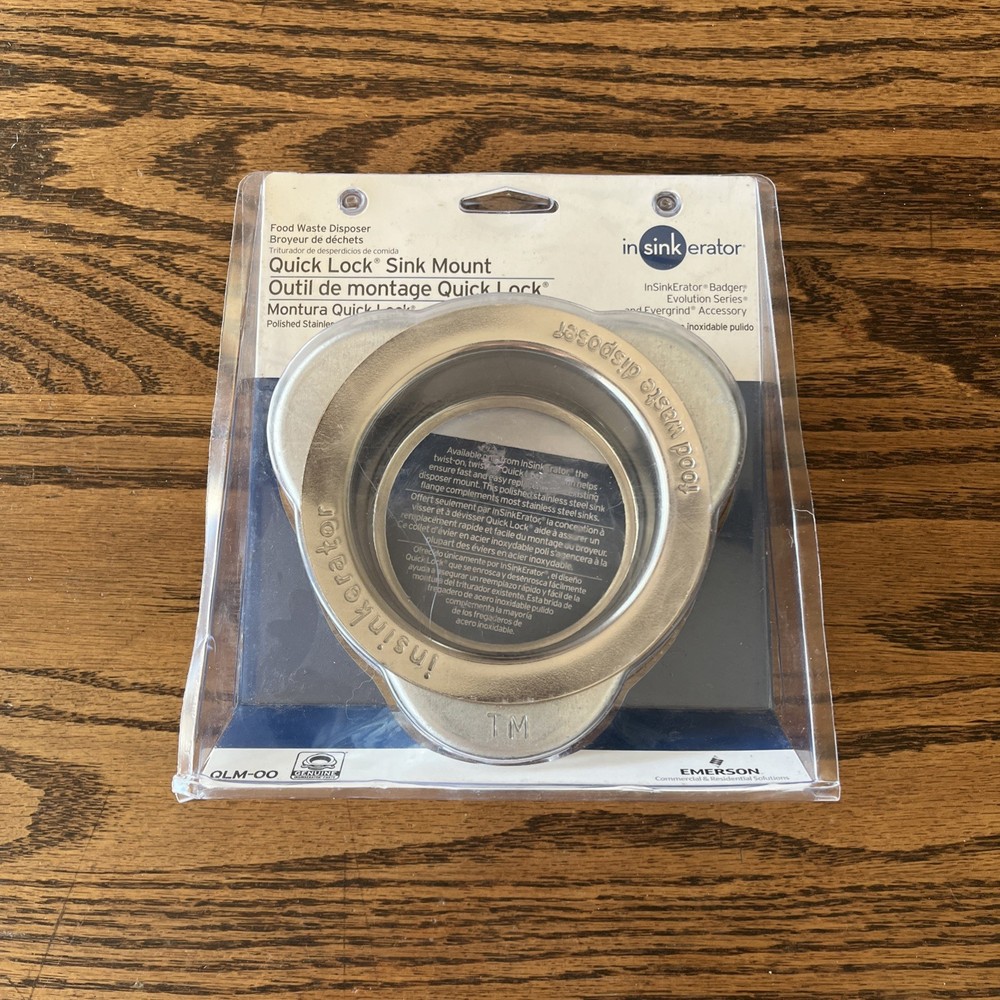 InSinkerator Sink Mount QLM-00 Chrome Quick Lock  Flange Food Waste Disposer