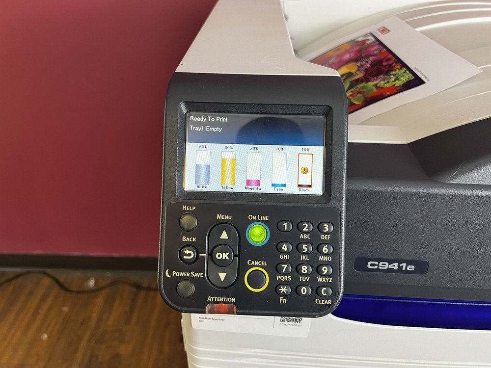 Oki C941e White Toner Printer