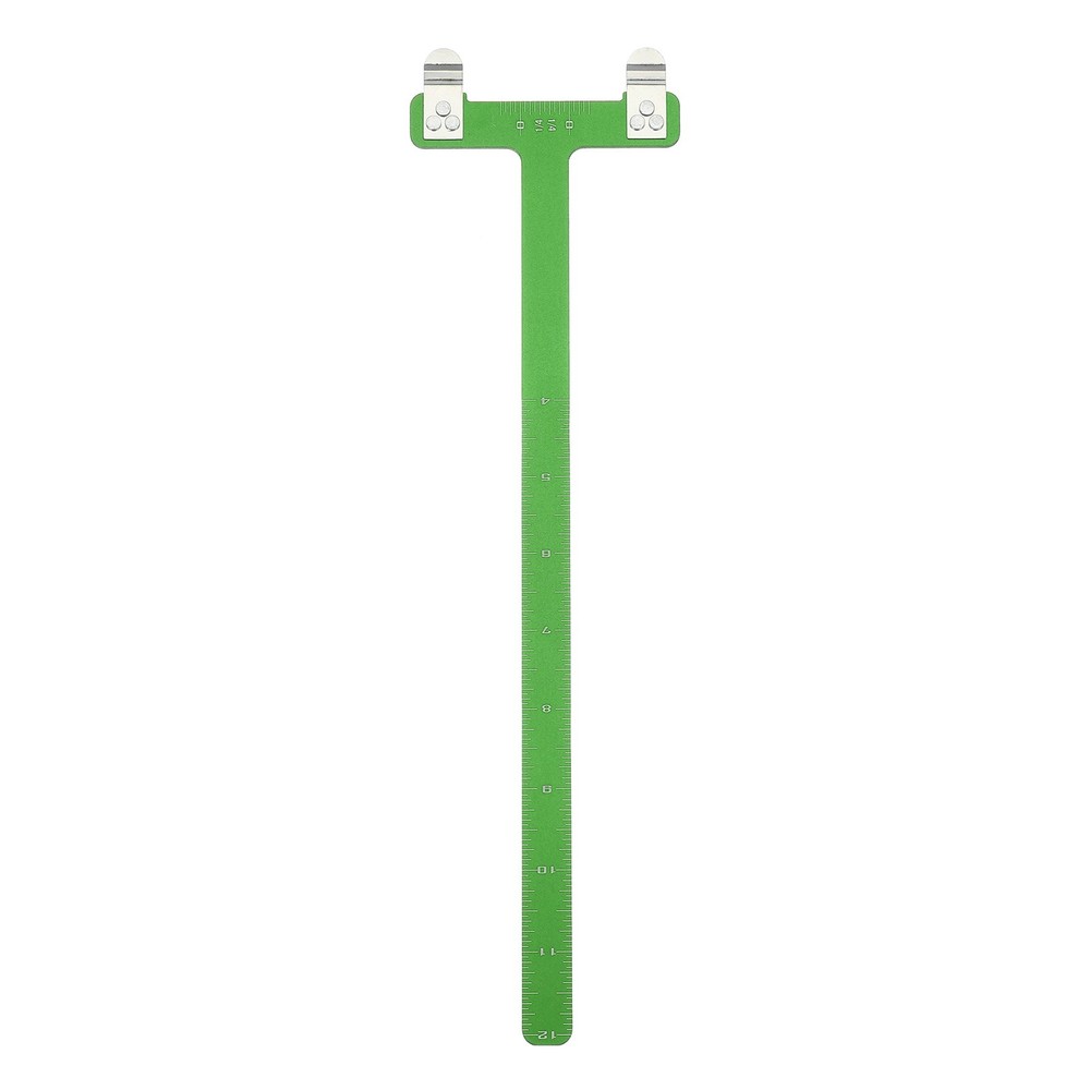 Archery Bow Square, T-Shape Ruler Turning Bow String Measurement Tool Green