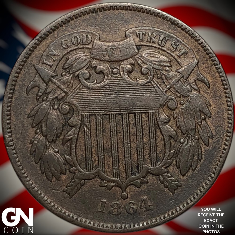 1864 2 Cent Piece Y9623