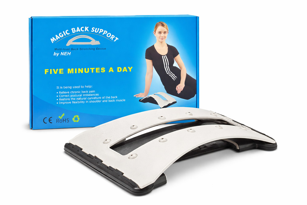 Magic Back Support Multi-Level Back Stretcher Lumbar Pain Relief Posture Correct
