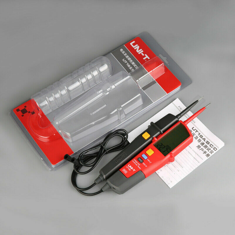 UNI-T UT18D Auto Range Voltage and Continuity Tester with LCD Backlight Date✦Kd