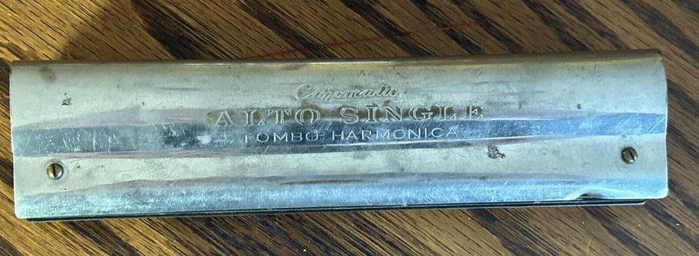 vintage Chromatic Alto Single TOMBO Harmonica 42 hole 7"