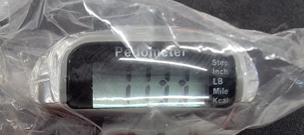 Unopened Branded Clearview Pedometer by Ariel