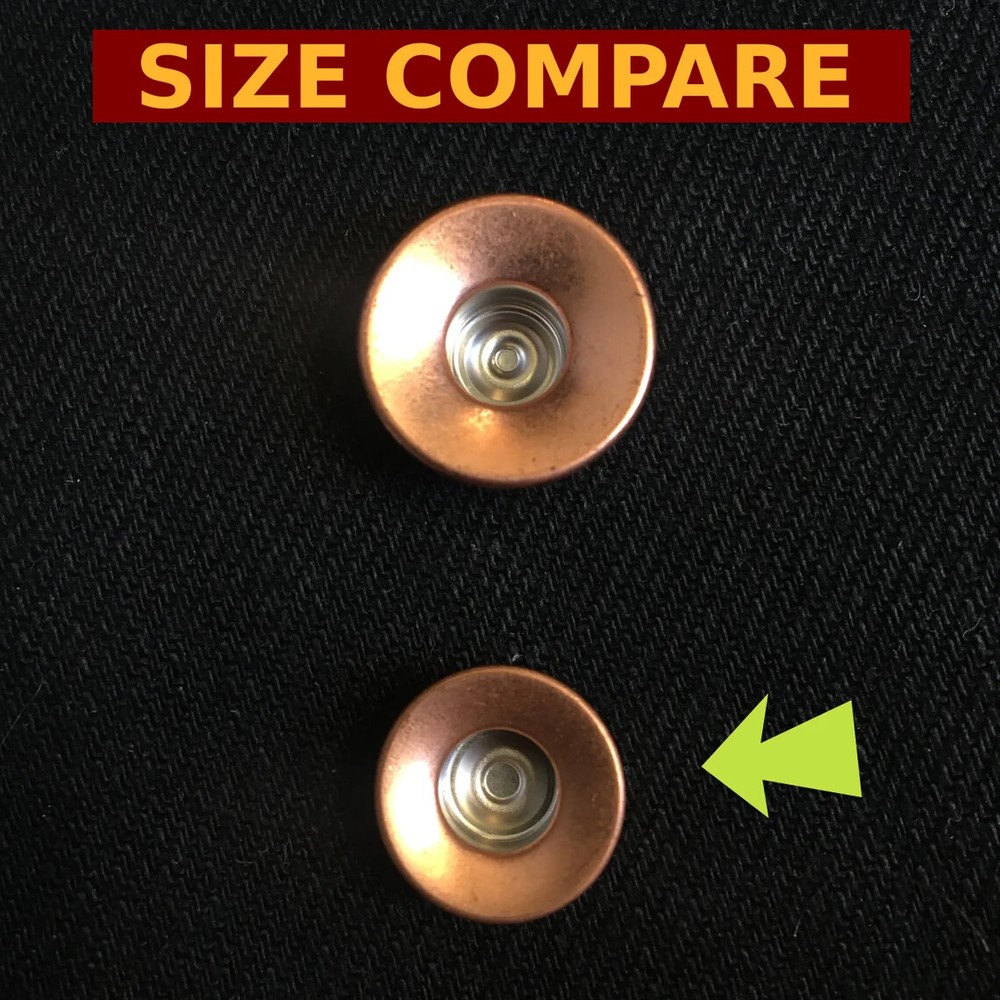 Jean Fly Buttons — Copper Cone — Made in America