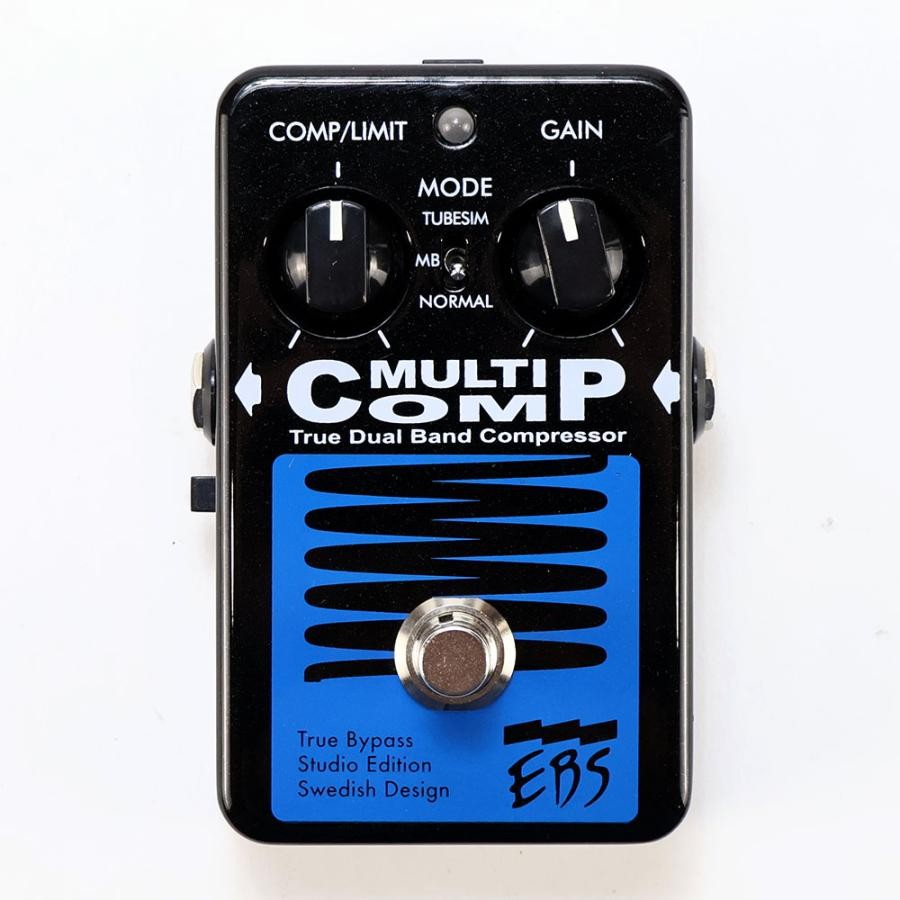 EBS MultiComp Studio Edition Compressor Bass Effect Pedal 2 Knob