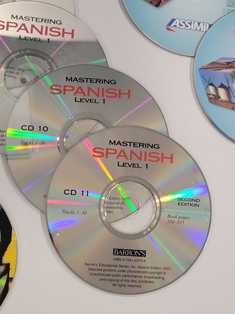 35 Spanish Loose Language PC CD-ROMs & Audio CDs - Living Language Learning