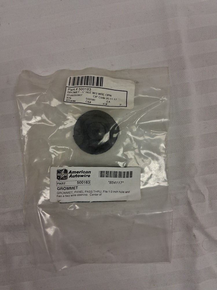1" panel pass thru grommet