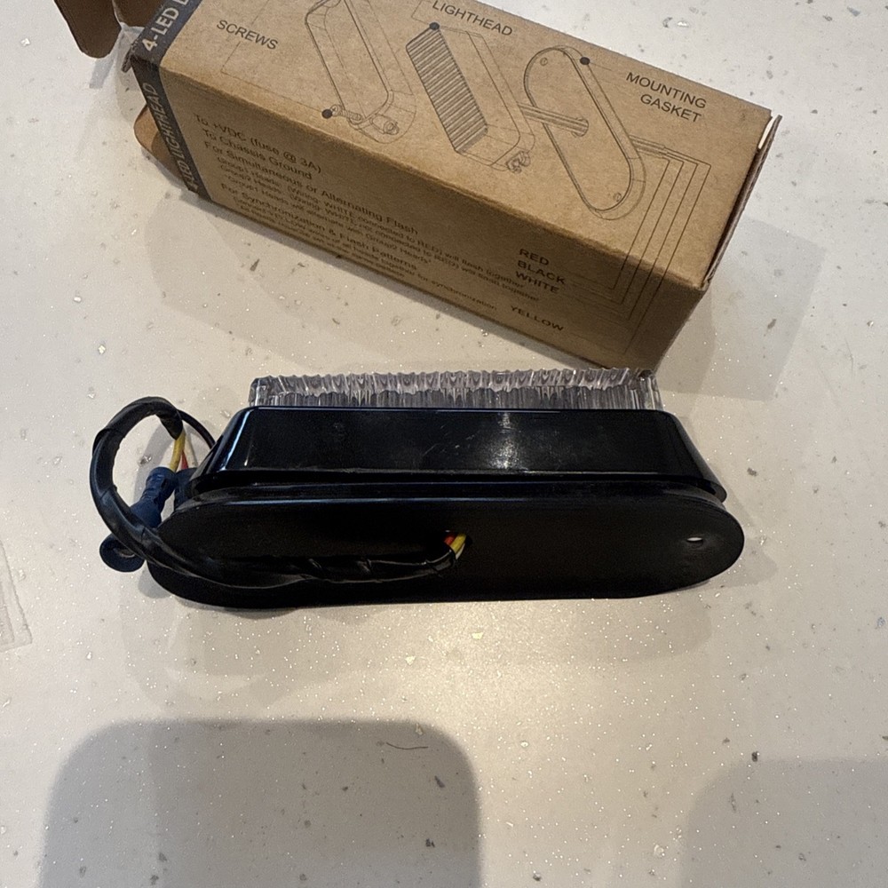 RSG 4 LED Lighthead Module, LED-314-01 4-LED LIGHTHEAD RED BLUE BLACK