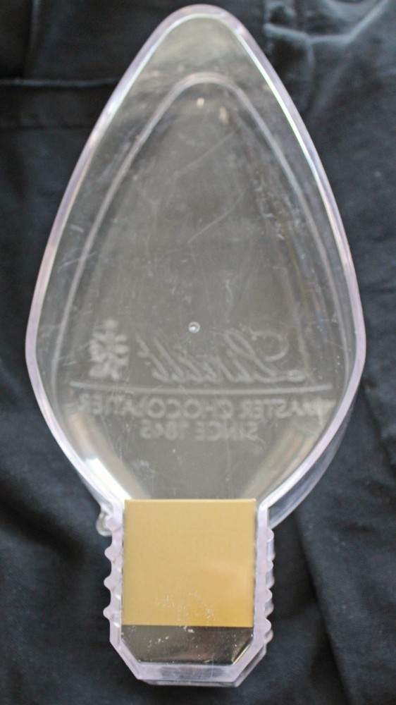 Lindt Chocolate Lucite Lightbulb Shaped Container
