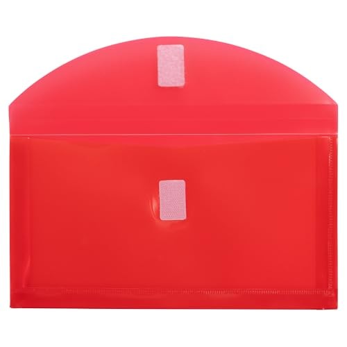 Plastic Expansion Envelopes with Hook & Loop Closure #10 - Pack of 6 Assorted
