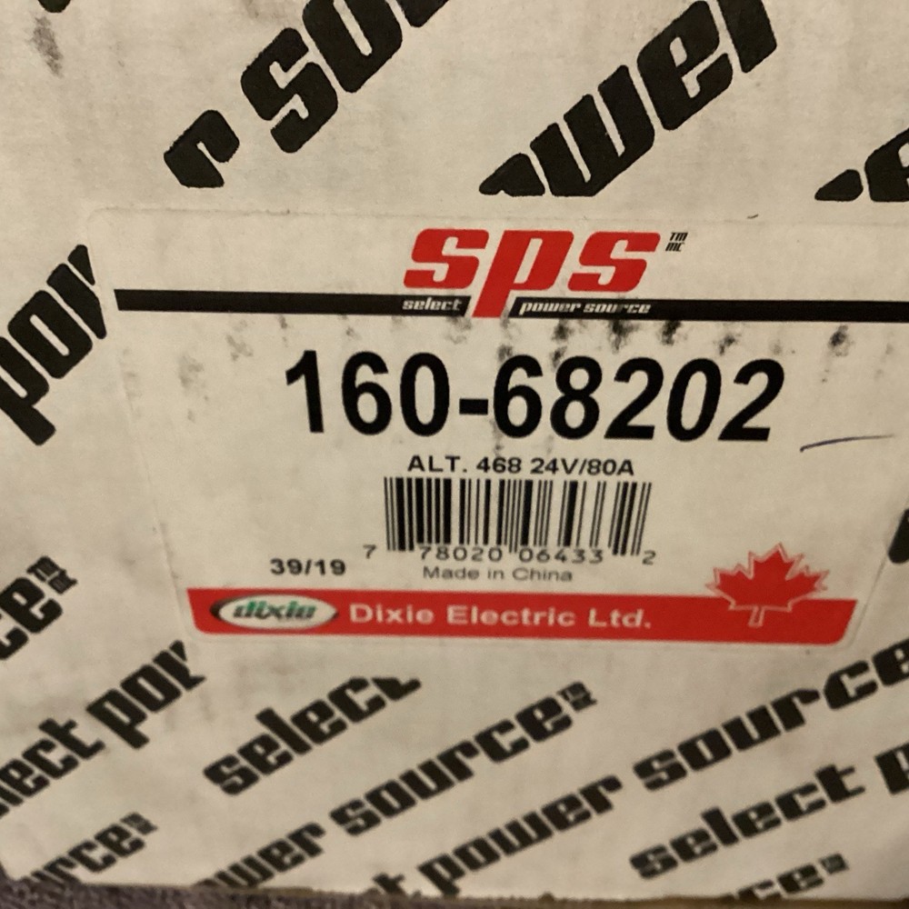 DIXIE / SPS….Alternator ….160-68202….NEW 😀