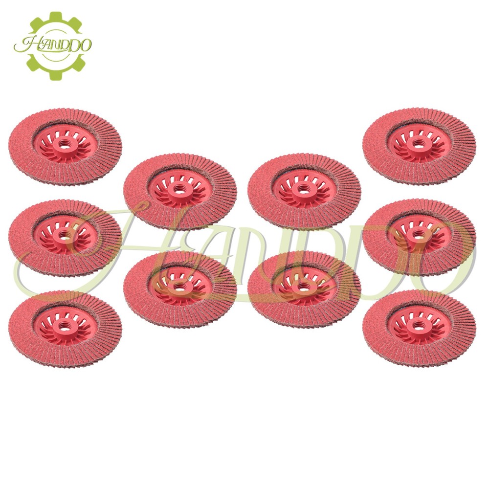 10Pack 4-1/2"×7/8'' T29 60 Grit Ceramic Discs Work with Universal Angle Grinders