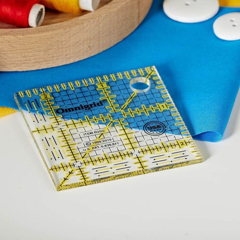 Precision Acrylic Grid Ruler 2-1/2" - Perfect for Sewing & Scrapbooking