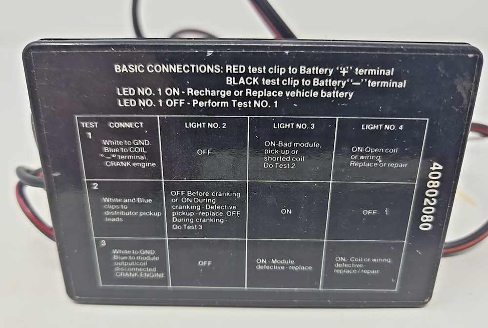 Hawk electronic ignition tester 802 "Trouble Shooter 2"