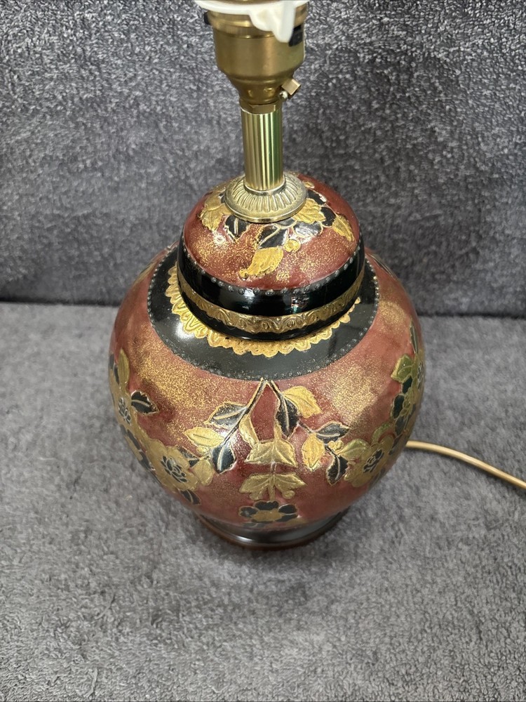 Lovely Gregory’s Table Lamp In Ceramic Floral Design - Working