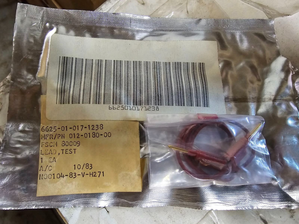 (2) TEKTRONIX TEST LEAD 012-0180-00 6625-01-017-1238