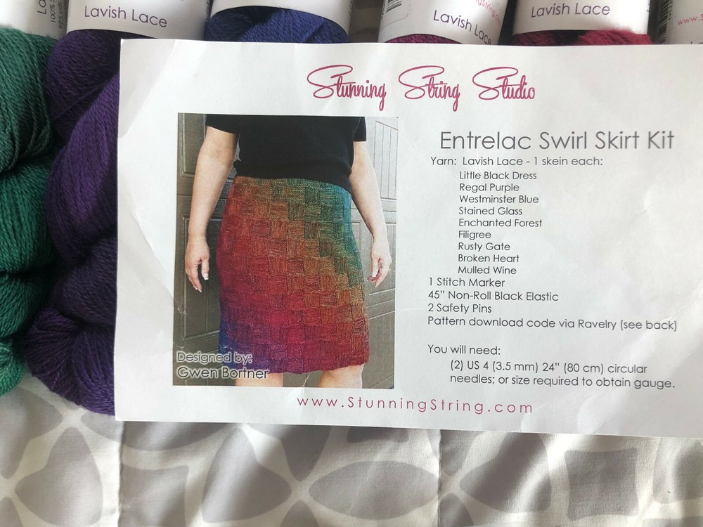 STUNNING STRING STUDIO ENTRELAC SWIRL SKIRT KIT