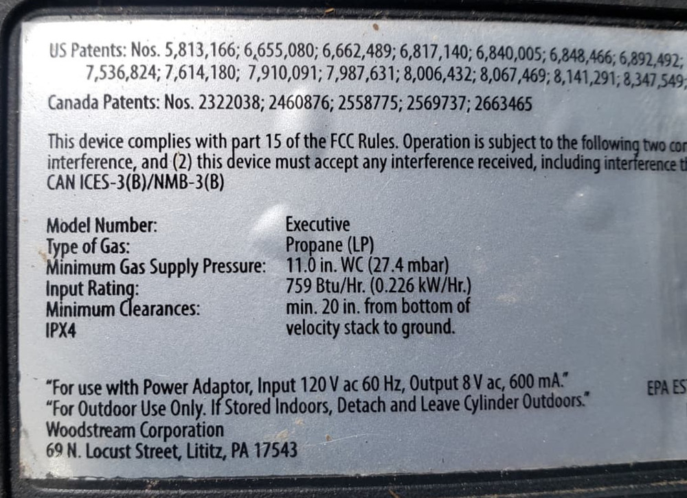 MM120033 Mosquito Magnet executive propane container support