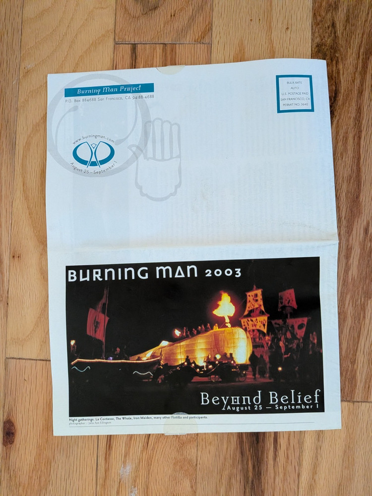 Burning Man Journal 2003 Beyond Belief