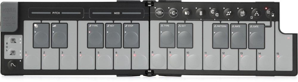 Korg nanoKEY Fold Foldable MIDI Keyboard - Black