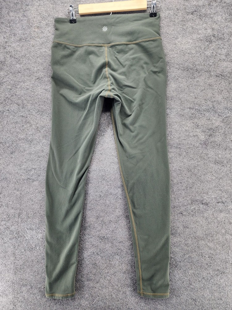 Athleta Leggings Womens Medium Green Ankle Pull On