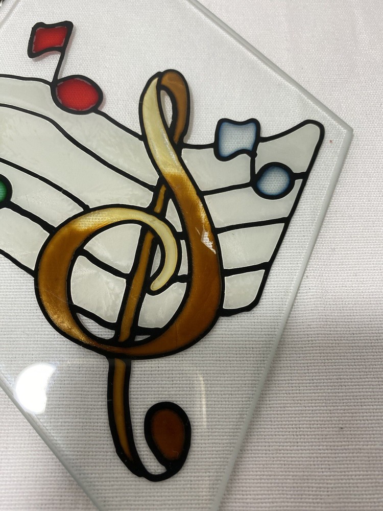Music Themed Stainglass Suncatcher ￼