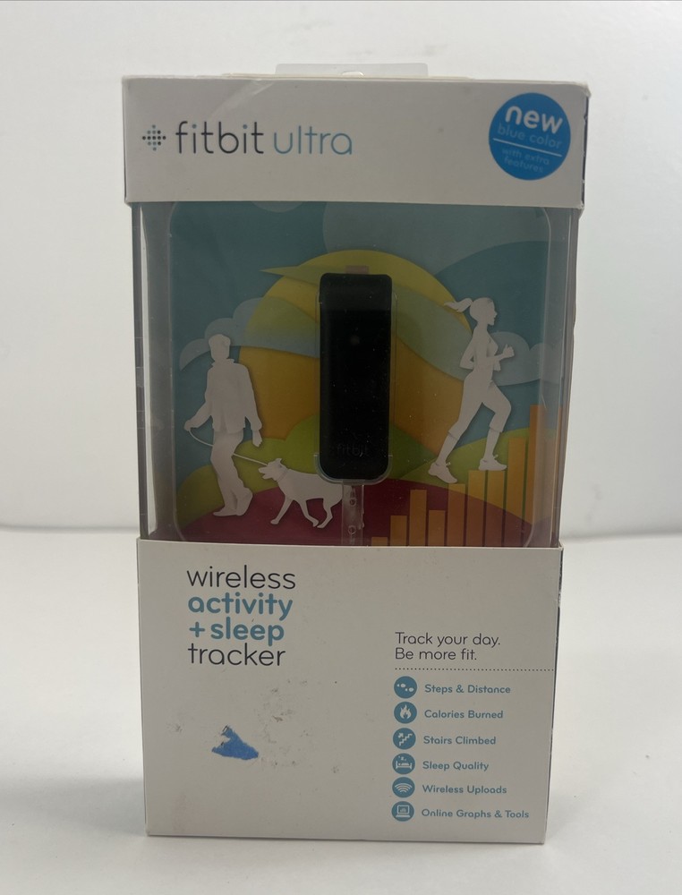 Fitbit ULTRA Wireless Activity & Sleep Tracker, Black/Blue WINDOWS OR MAC