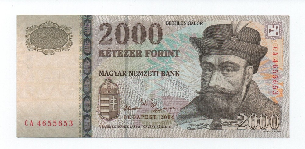 HUNGARY 2000 FORINT 2004 PICK 190C LOOK SCANS