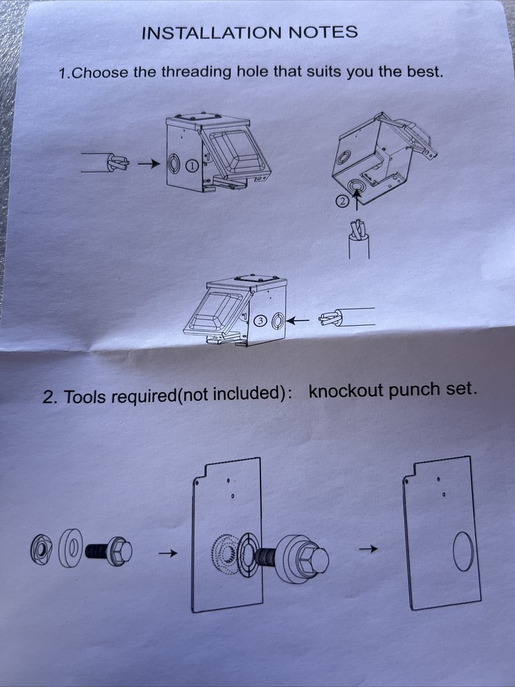 30 Amp RV Power Outlet Box 125 Volt NEMA:TT-30R (out Doors) Recreational.