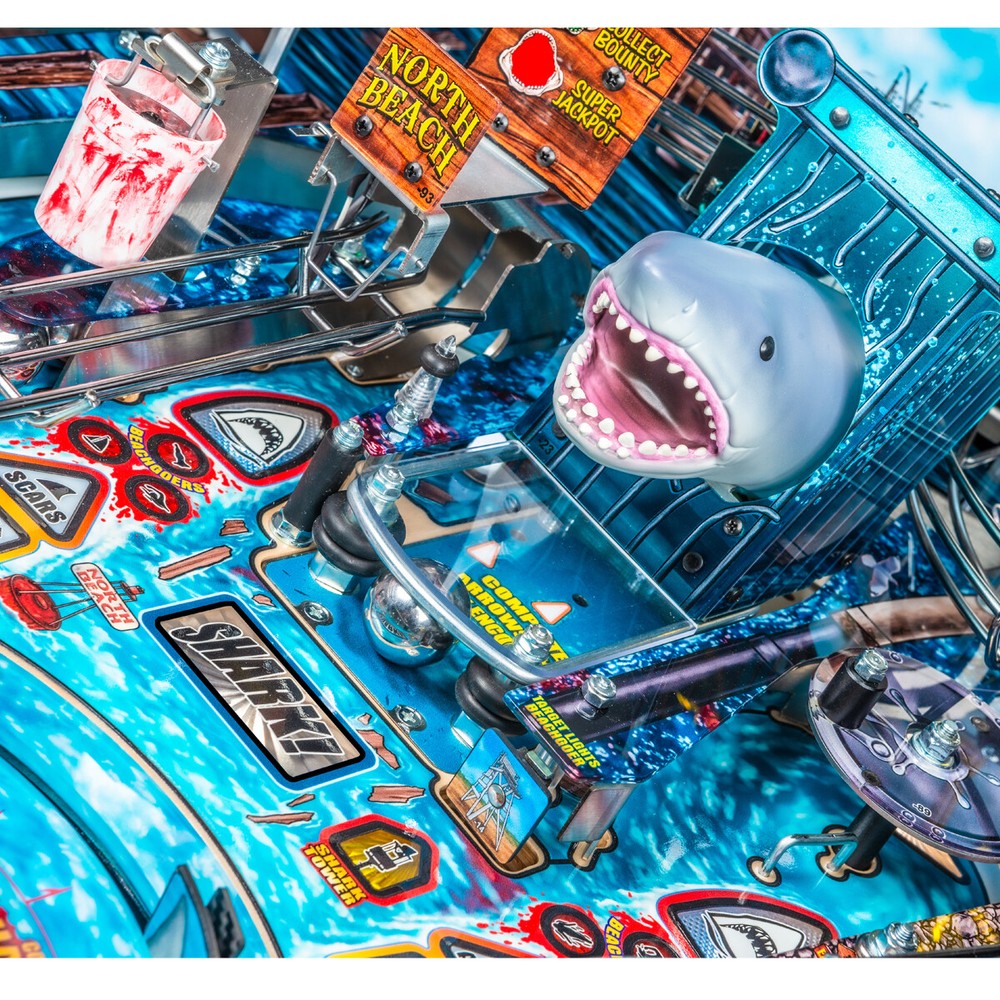 Stern Jaws Pro Pinball Machine With Installed Shaker Motor