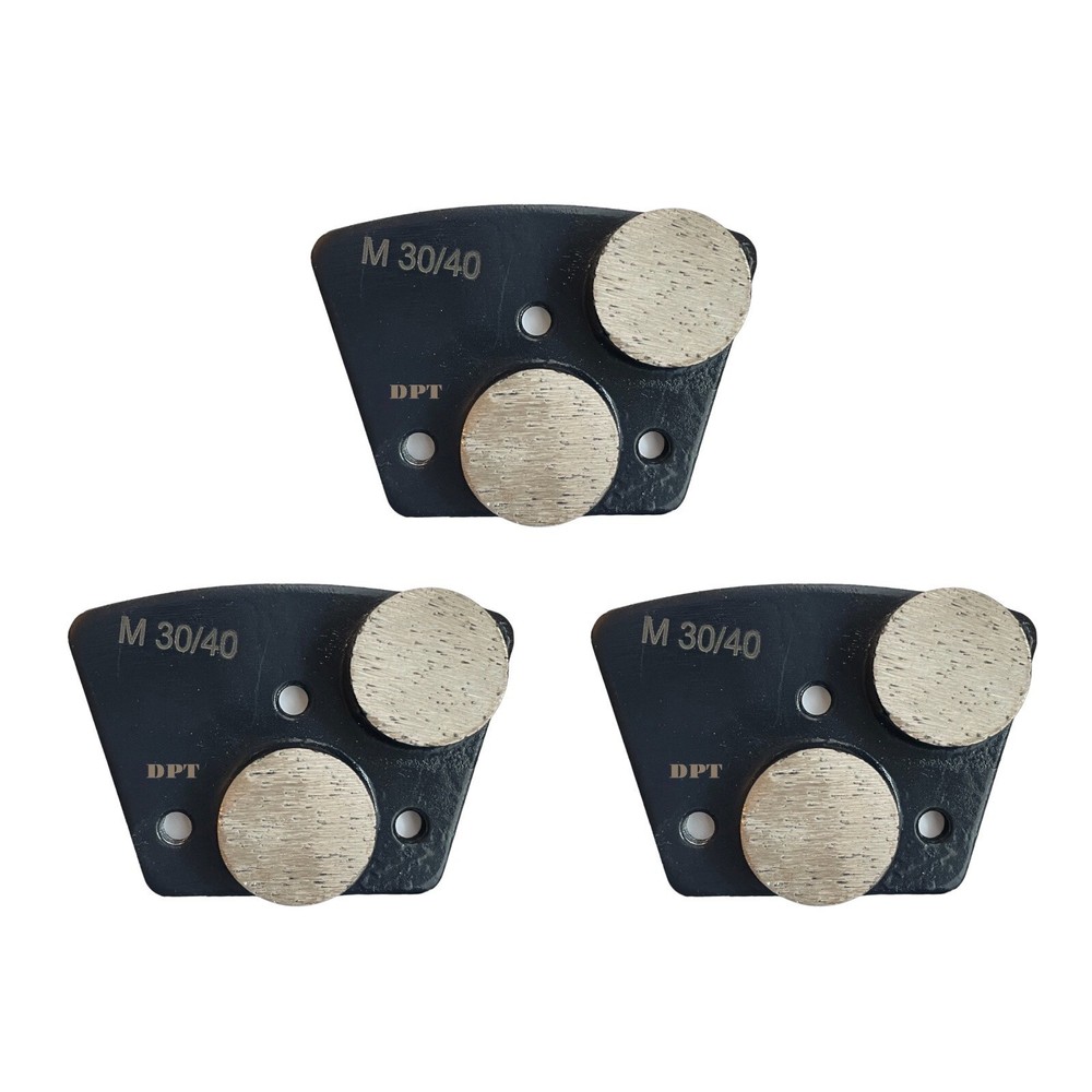 3 Pack Grinder Tooling for Concrete Grinding Medium Bond 30 Grit Remove Material