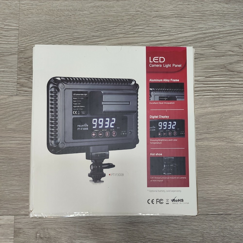 12W Photography Video LED Light Edge Lit Flat Panel Dimmable LCD Display