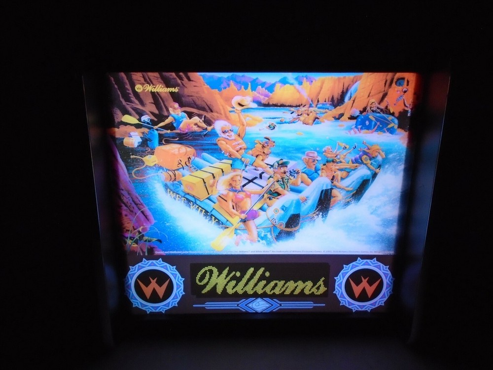 Williams White Water Pinball Head LED Display light box