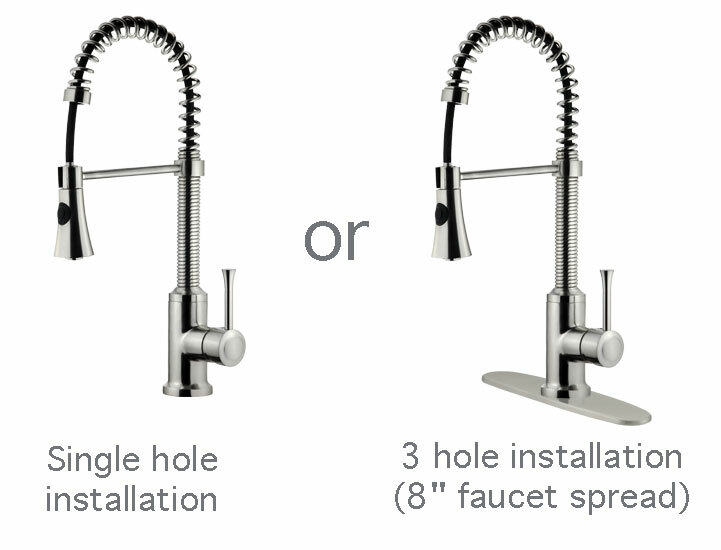 Modern Spring-Type Kitchen Faucet LK9B