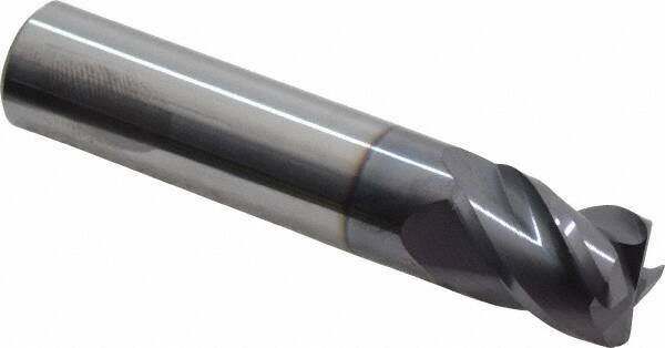 Accupro 1/2" Diam 4 Flute Single End Solid Carbide 0.045" Corner Radius End M...