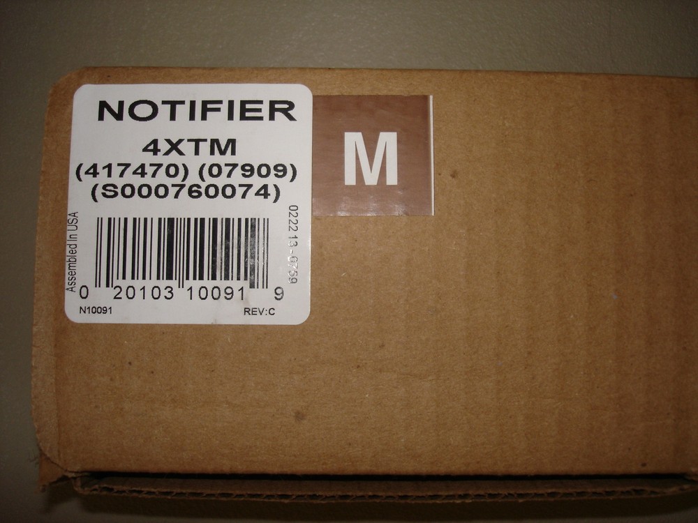 NOTIFIER 4XTM   "NEW"