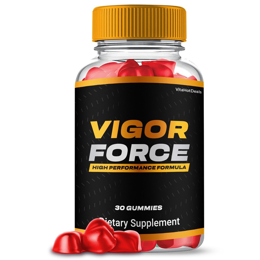 Vigor Force Gummies Supplement, Max Strength, VigorForce Energy Boost (5 Pack)