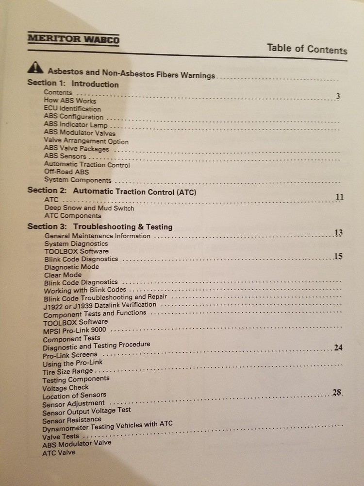 Antilock Brake & Collision Avoidance System Troubleshooting Guide U.S. Army