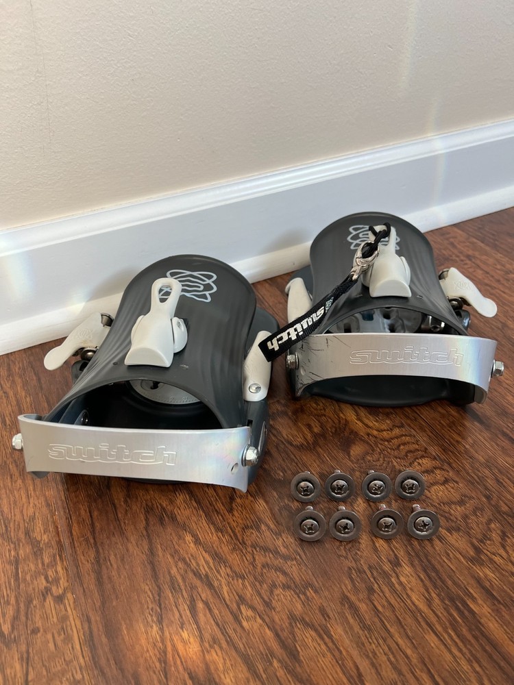 *WOW* Vintage ~Switch Standard X~ Snowboard Step-in Bindings w/Hardware Italian