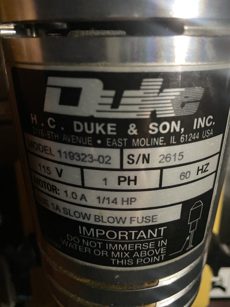 Soft Serve Machine Duke Mixer