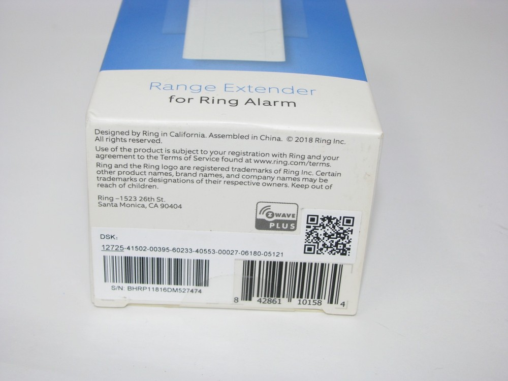 Ring Alarm Wireless Z Wave DSK Range Extender - New