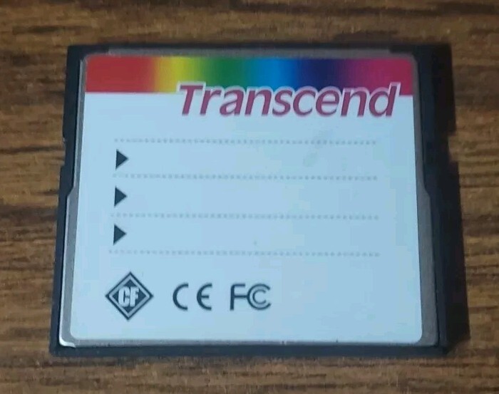 Transcend Compact Flash 1GB Memory 80x Card