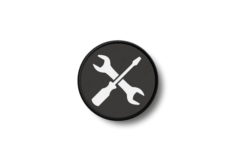 Patch Badge Printed Iron-On Repair Tools