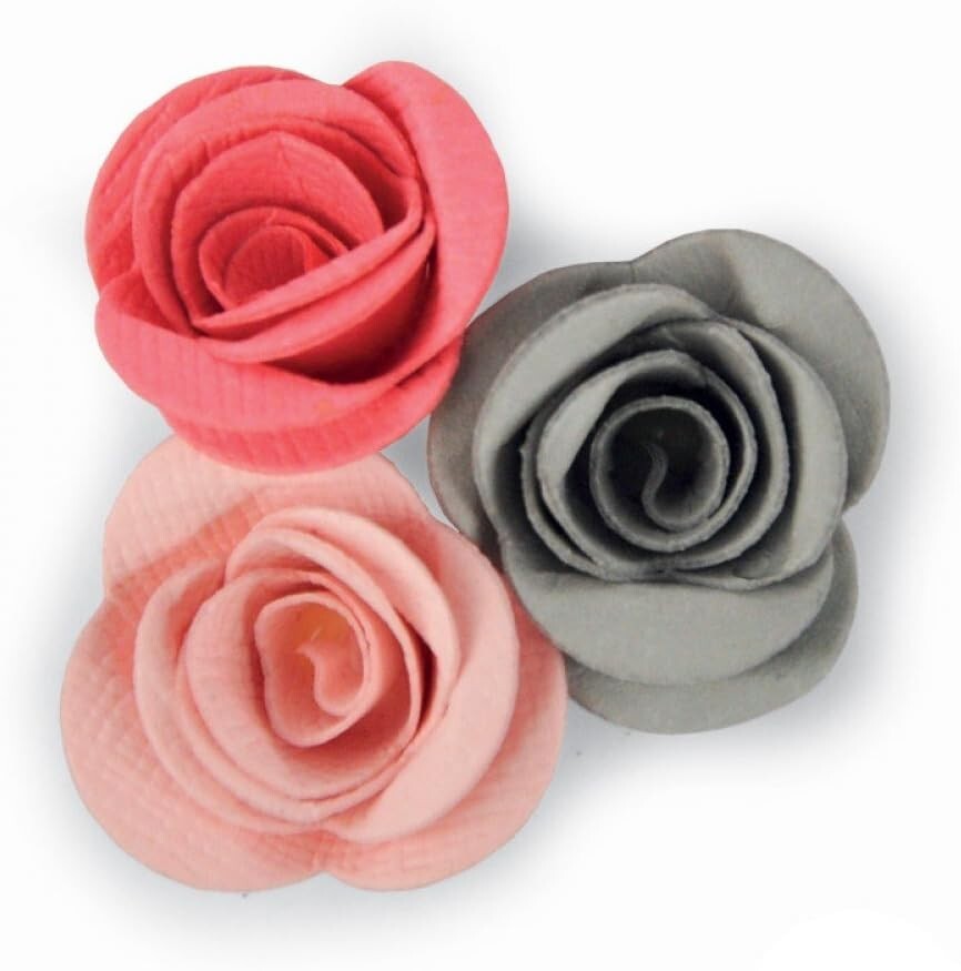 Sizzix Thinlits Flower Scallop Floral Rosettes Cutting Dies 661788 NEW